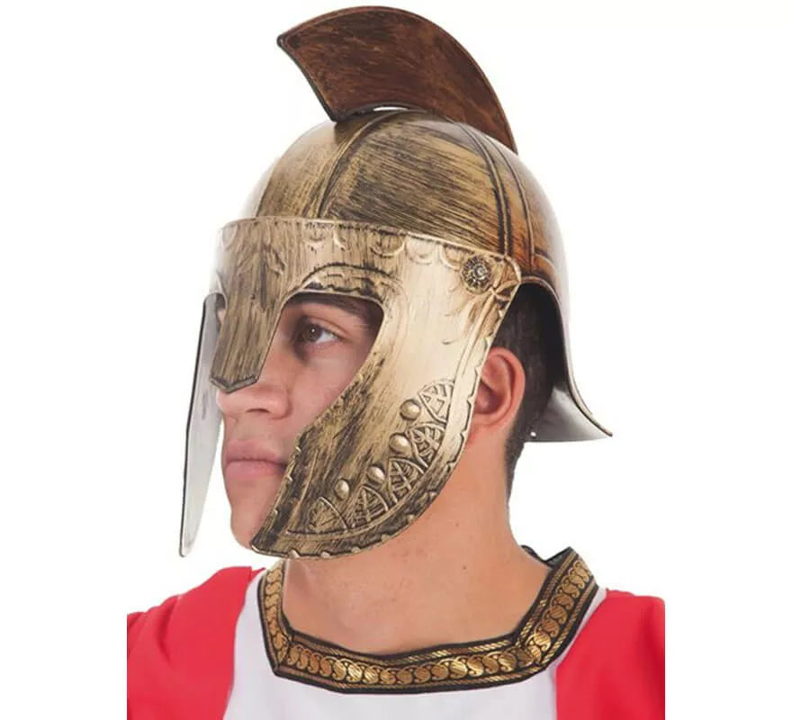 Casco de Centurión Romano Dorado