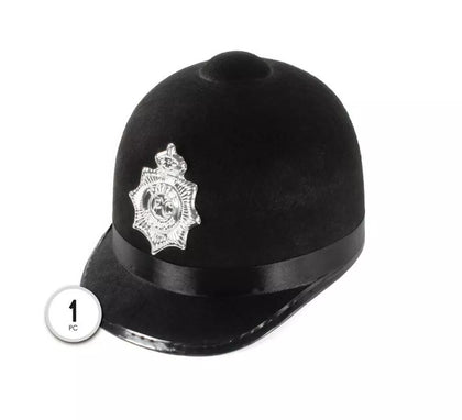 Casco de Policía Inglés negro adulto