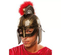 Casco de Romano Dorado con pelo rojo