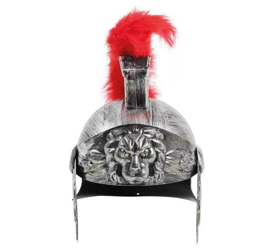 Translation missing: en.Casco de Romano Plateado con Plumas