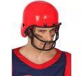 Casco de Rugby Rojo con Protector