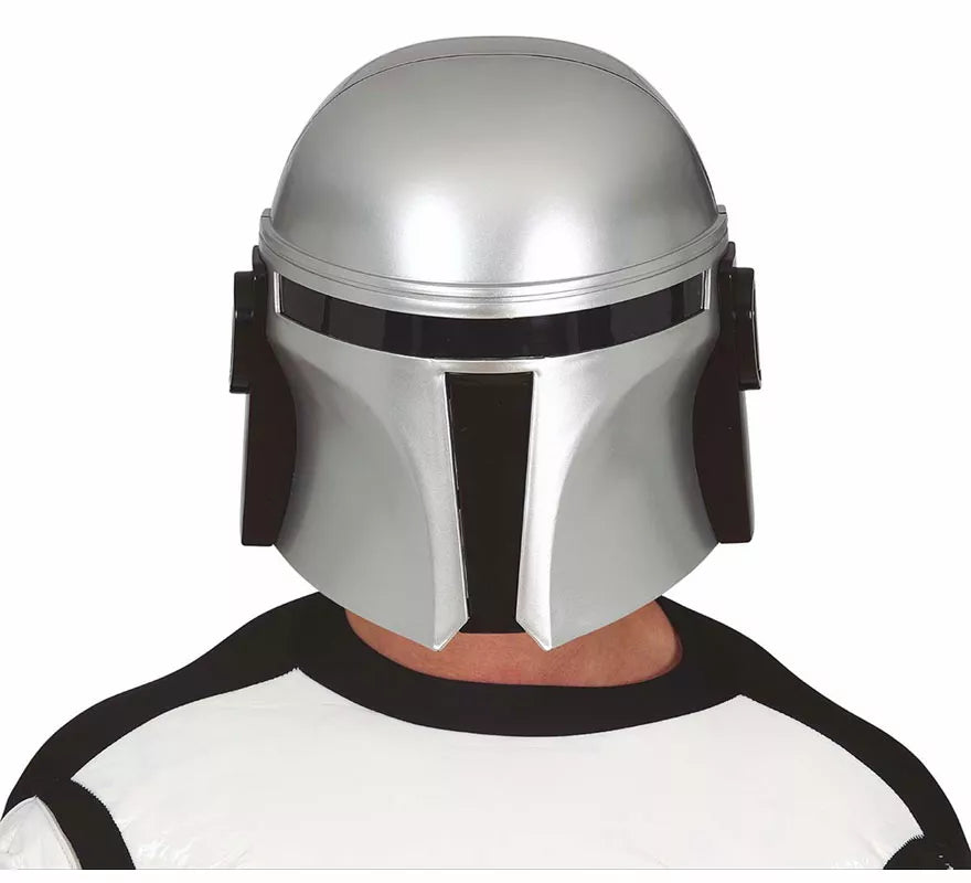 Casco de Soldado Espacial Plateado
