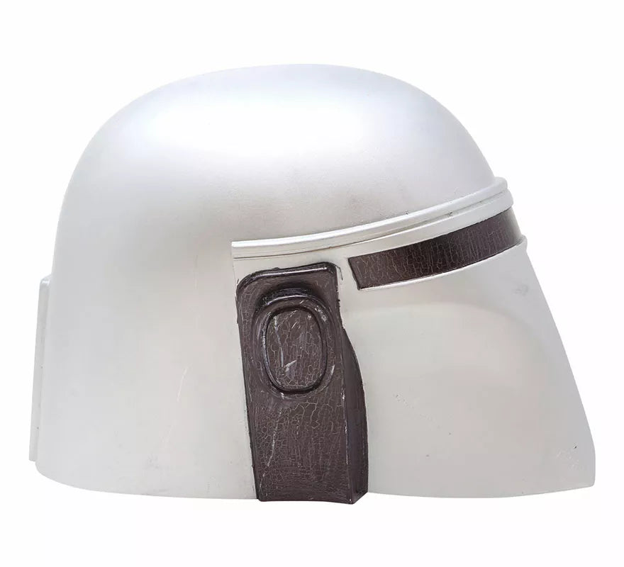 Casco de Soldado Espacial Plateado