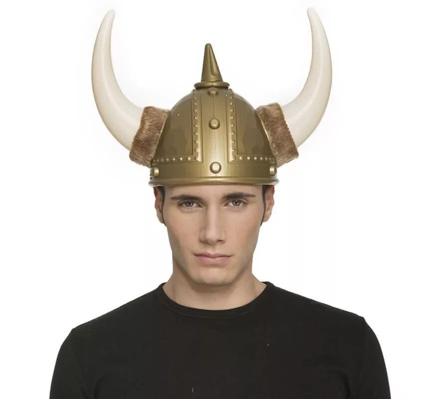 Translation missing: en.Casco de Vikingo con cuernos de Plástico