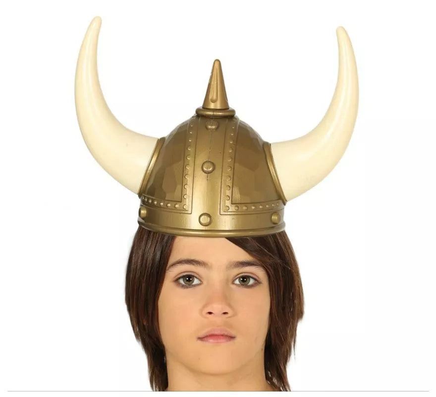 Casco de Vikingo con Cuernos para niño