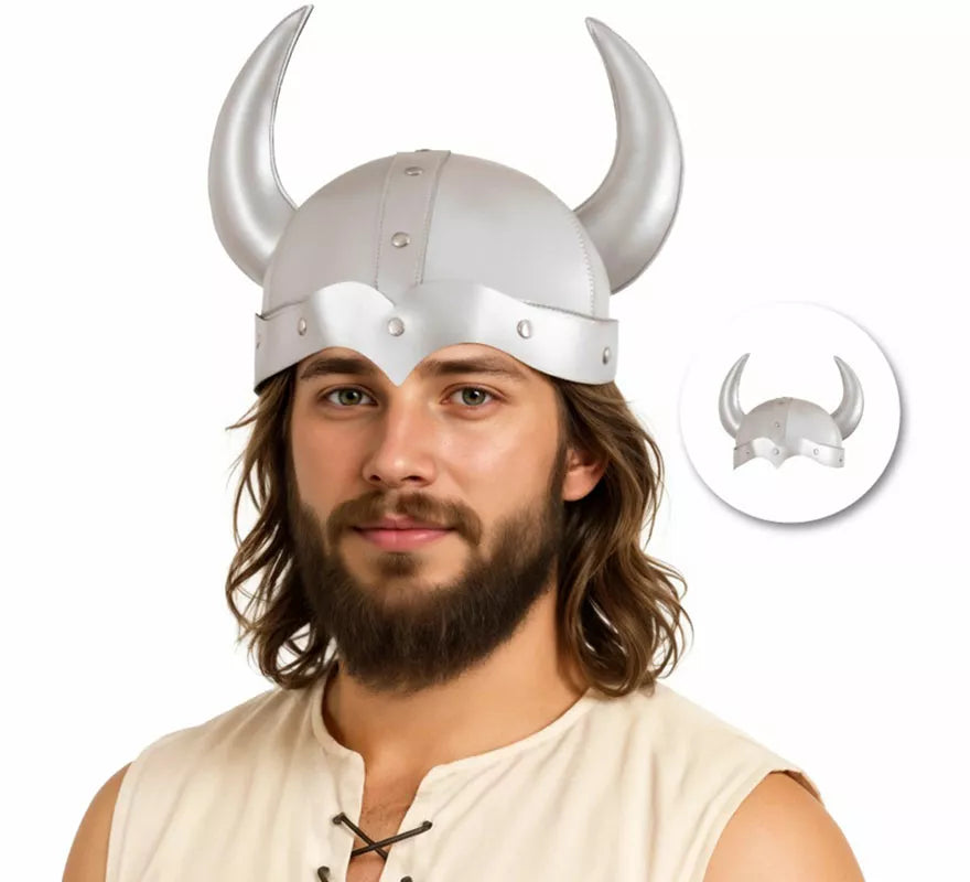 Translation missing: en.Casco de Vikingo plateado