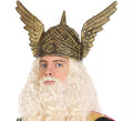 Casco Dorado con Alas de Dios Griego