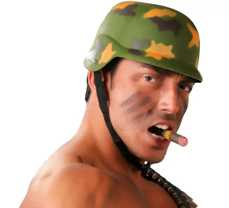 Casco Militar con cuerda
