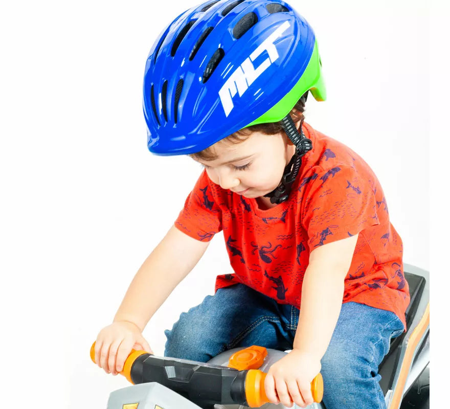 Casco Moltó azul para niños