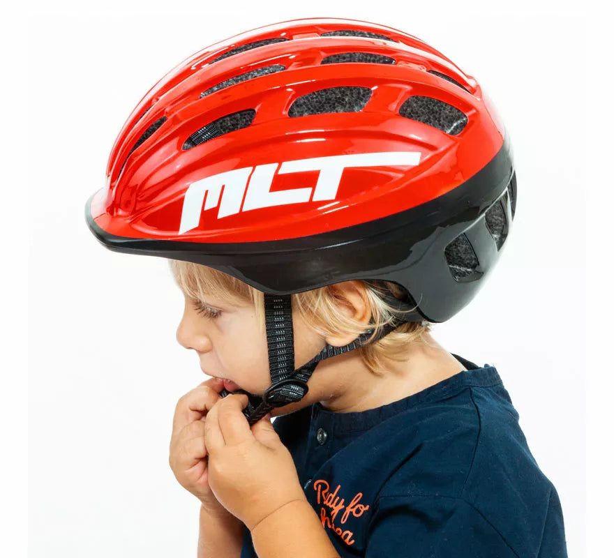 Casco Moltó rojo para niños