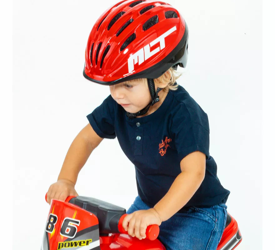 Casco Moltó rojo para niños