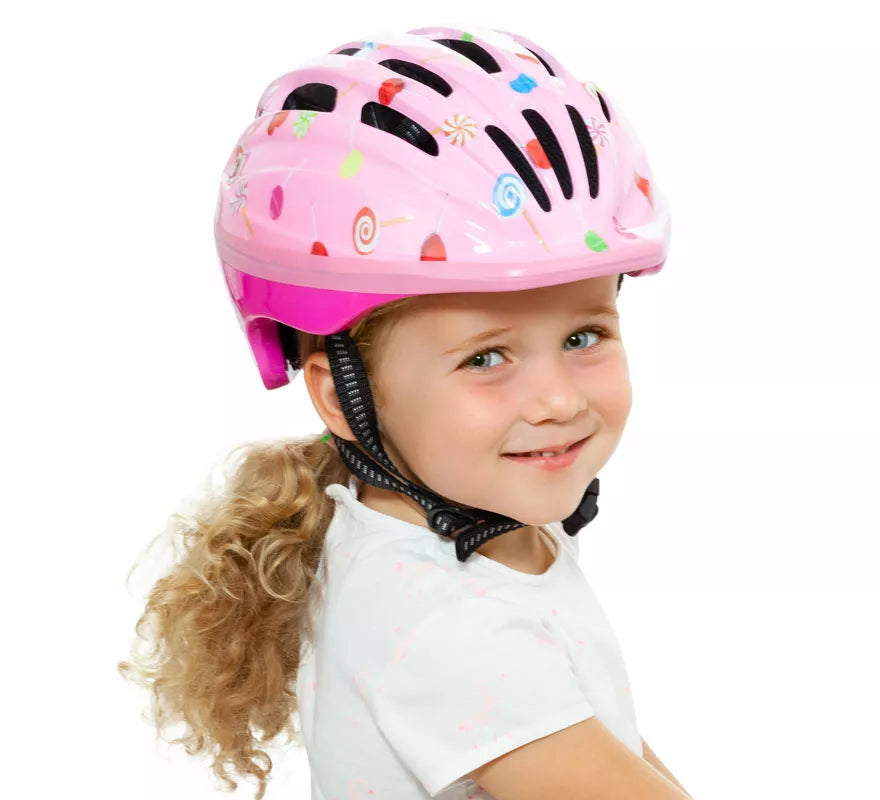 Translation missing: en.Casco Moltó rosa para niña