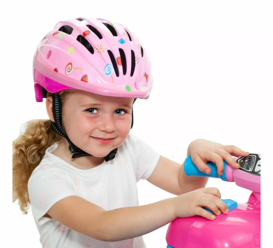 Translation missing: en.Casco Moltó rosa para niña