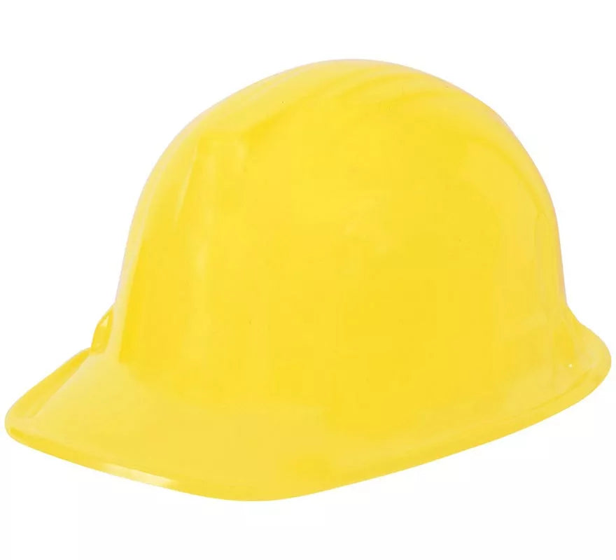 Casco Obrero o Albañil de plástico flocado