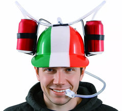 Drink Helmet with Italian Flag