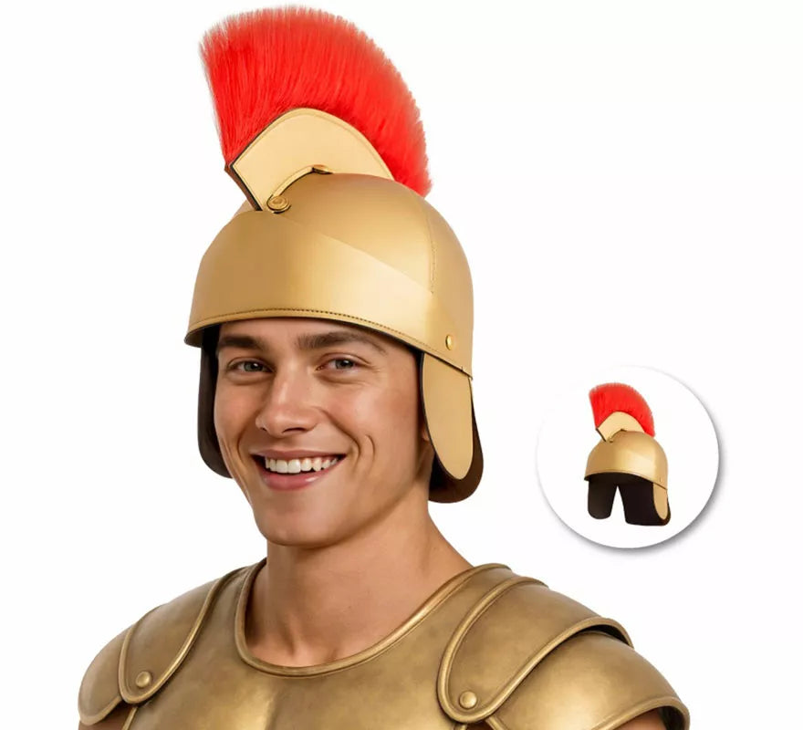 Casco Romano dorado
