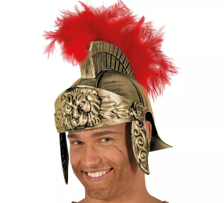 Casco Romano dorado adultos