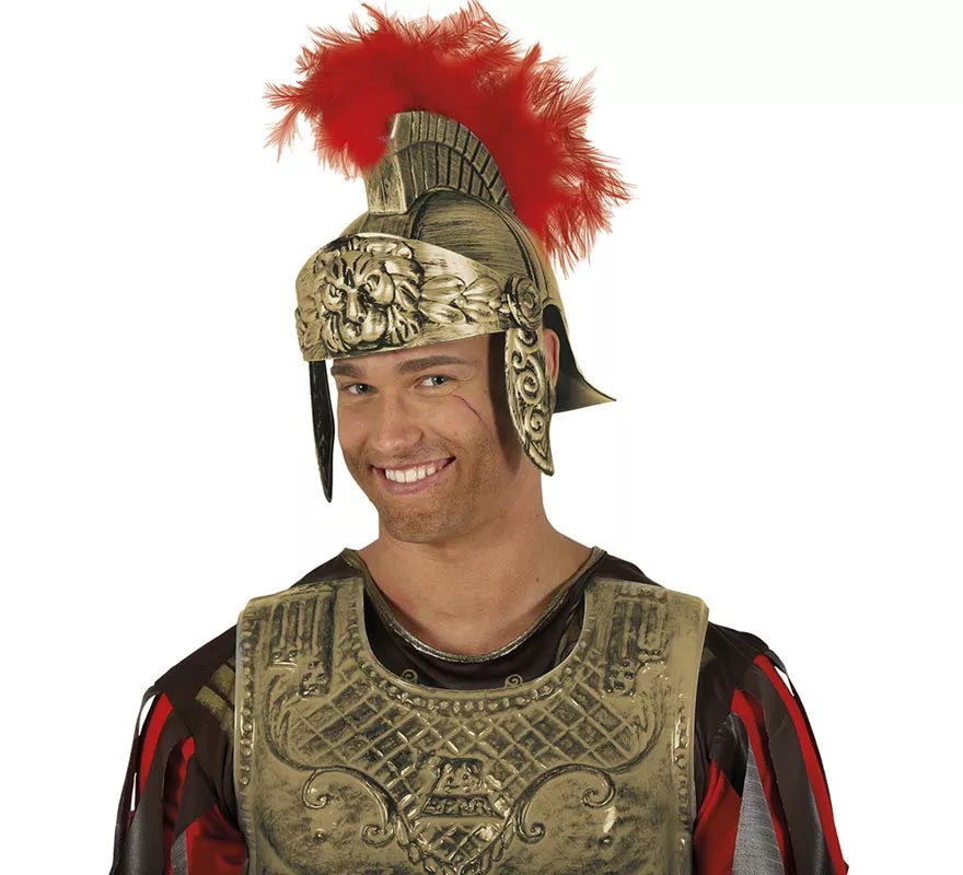 Casco Romano dorado adultos