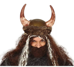 Viking Helmet with Horns and Skin