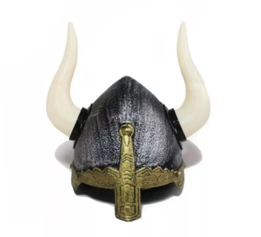 Casco Vikingo envejecido con cuernos