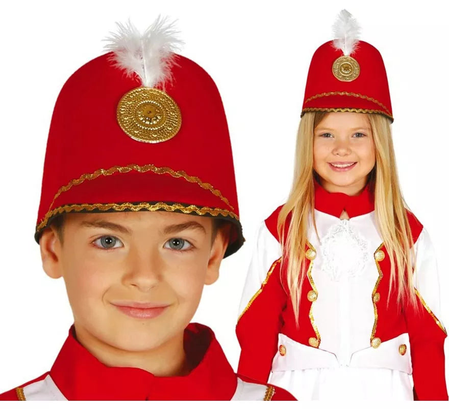 Casquete de Majorette rojo infantil