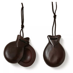 Dark Wood Color Castanets 6.5x8.5 cm