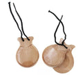 Castañuelas Sevillanas de madera color Natural