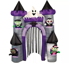 Castelo inflável de Halloween com LEDs de 270 cm