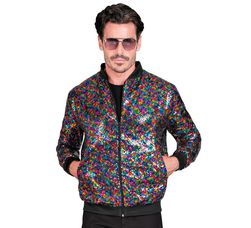 Translation missing: en.Cazadora Bomber Party Fashion multicolor para adulto