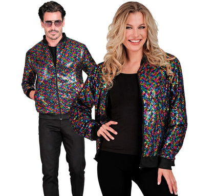 Cazadora Bomber Party Fashion multicolor para adulto