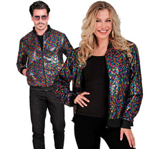 Multicolor Party Fashion Bomber Jacket for Adults