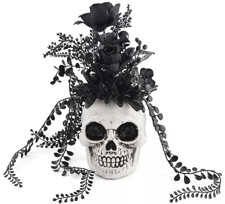 Translation missing: en.Centro de Mesa Calavera con Flores