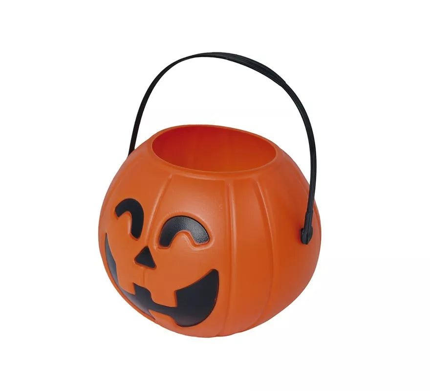 Translation missing: en.Cesta Calabaza 11 cm de plástico para Halloween