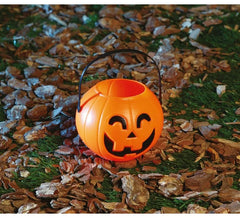 Plastic Pumpkin Basket 11 cm for Halloween
