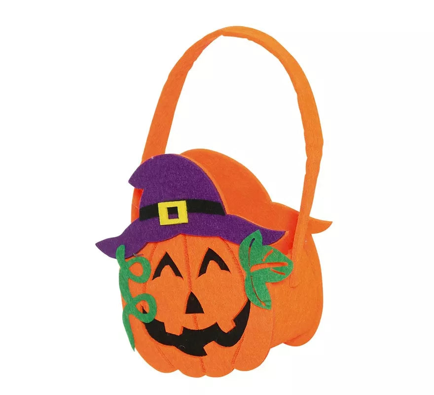 Cesta Calabaza Fieltro 17 X 20 cms
