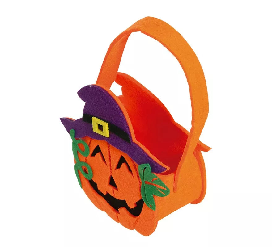Cesta Calabaza Fieltro 17 X 20 cms