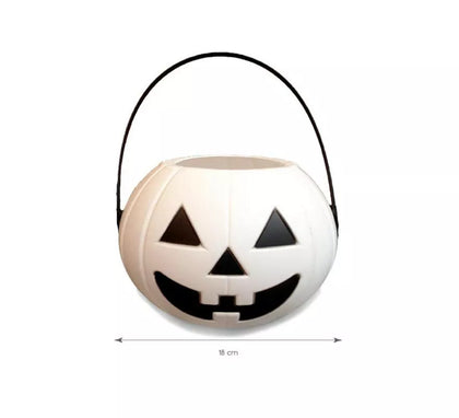 Cesta de Calabaza blanco sin tapa de 18 cm