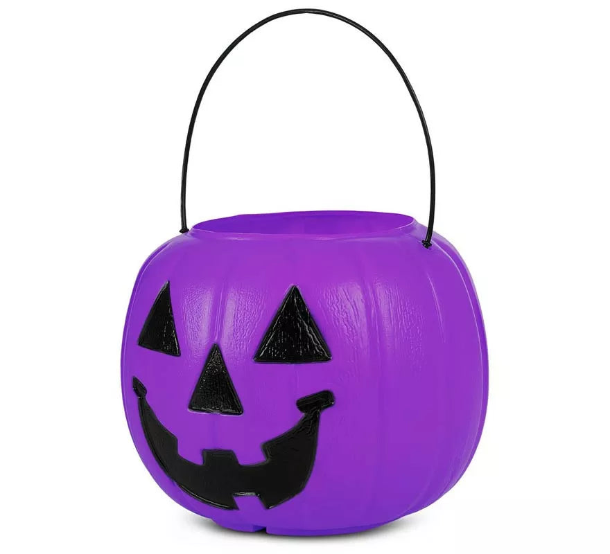 Cesta de Calabaza morada con asa de 21,6x21,6x30,5 cm