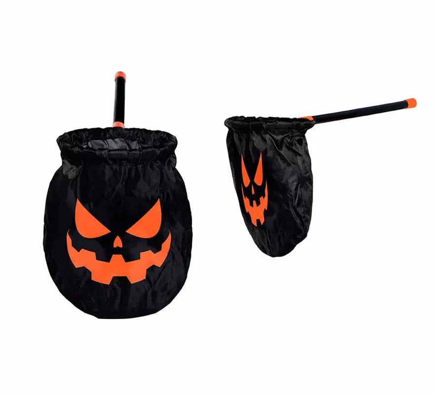 Translation missing: en.Cesta de Calabaza negra con Palo de 50 cm