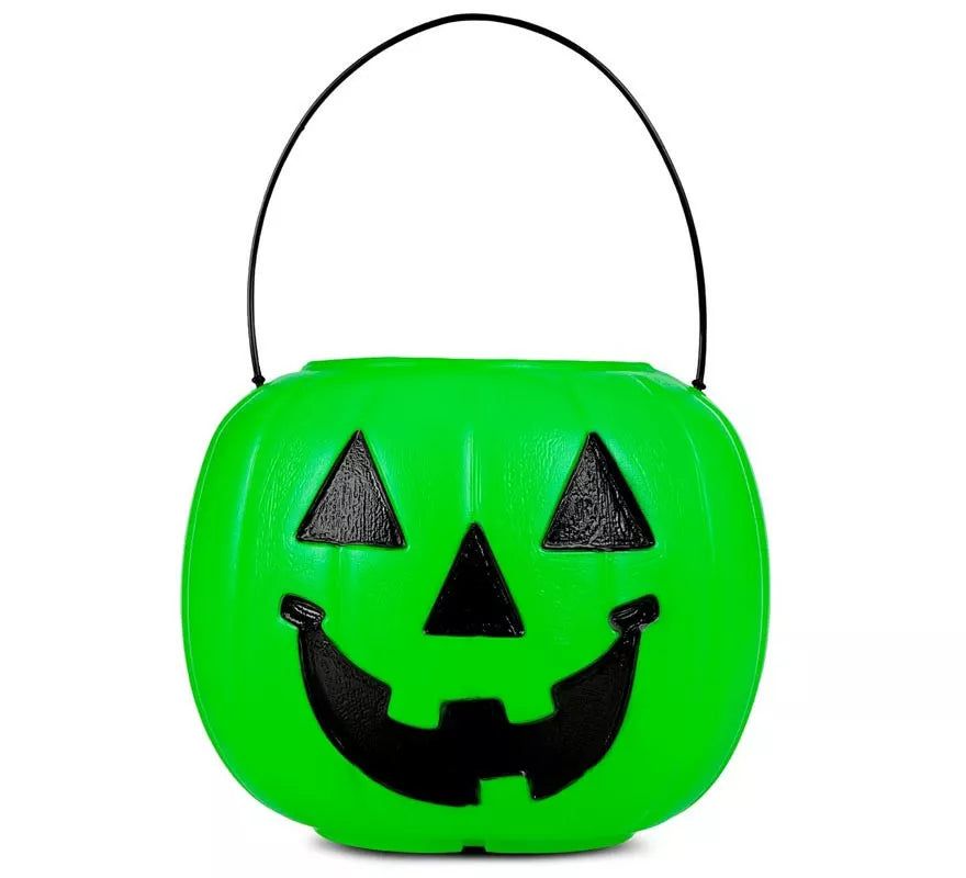 Translation missing: en.Cesta de Calabaza verde con asa de 21,6x21,6x30,5 cm