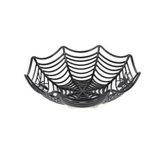 Spiderweb Basket with Spiders 21x6 cm in assorted colours