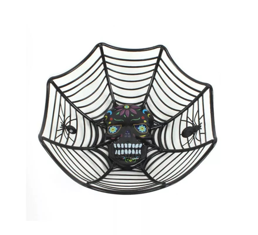 Translation missing: en.Cesta Telaraña con Calavera 27x25,5x7,5 cm en varios colores