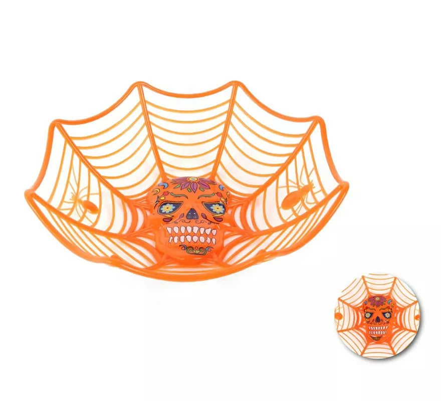 Translation missing: en.Cesta Telaraña con Calavera 27x25,5x7,5 cm en varios colores