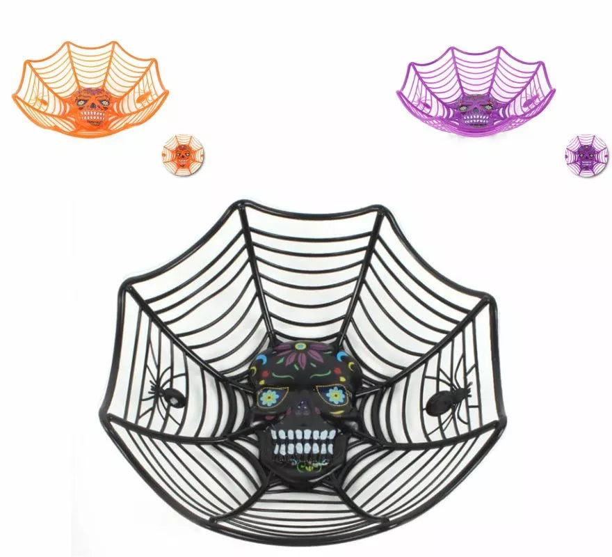 Translation missing: en.Cesta Telaraña con Calavera 27x25,5x7,5 cm en varios colores