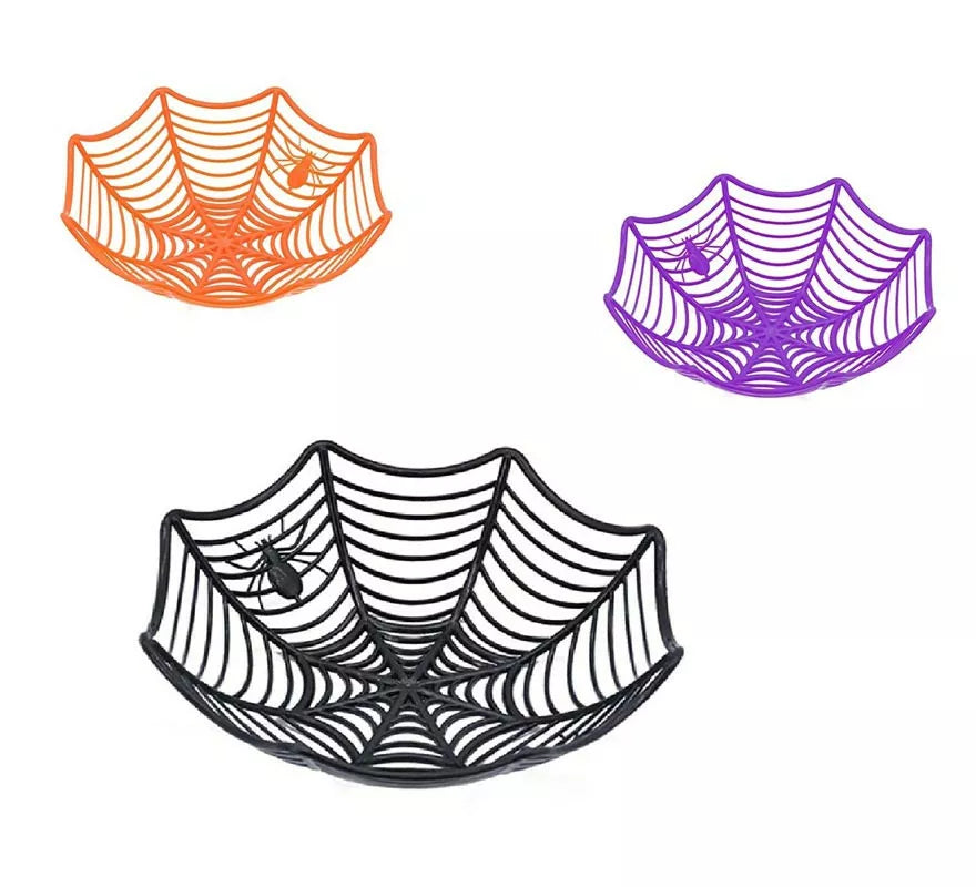 Cesta Telaraña Halloween en varios colores