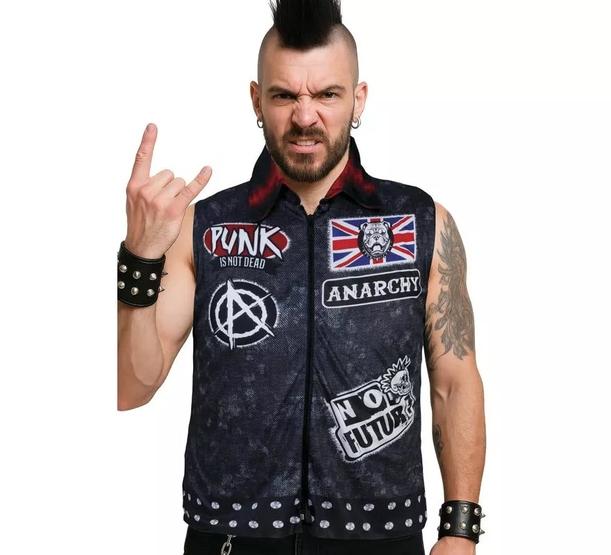Chaleco Anarchy Punk para hombre