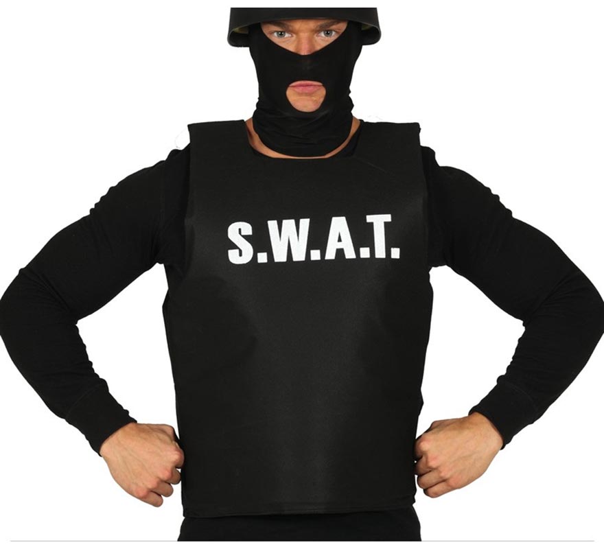 Chaleco antibalas de Policía SWAT para adulto