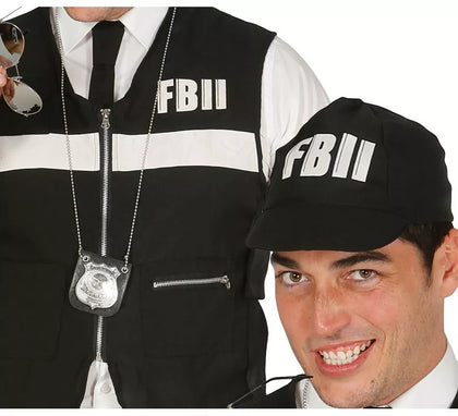 Chaleco antibalas y gorra del F.B.I. para adulto