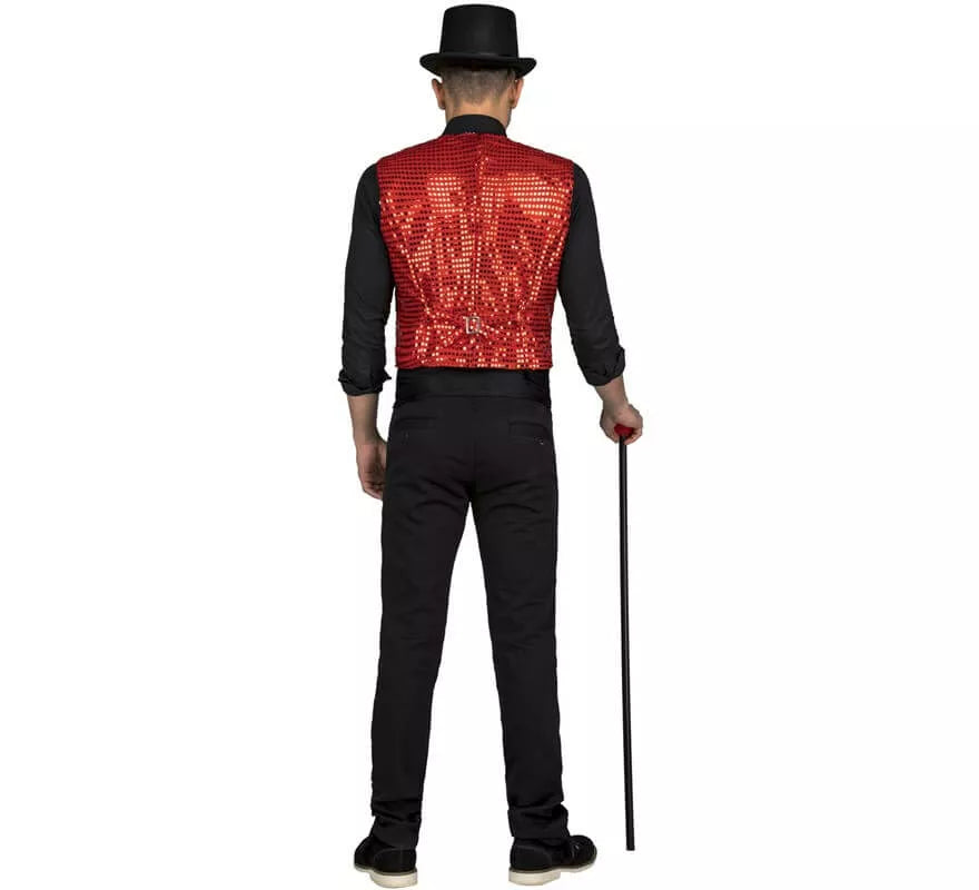 Translation missing: en.Chaleco con Pajarita Rojo para hombre