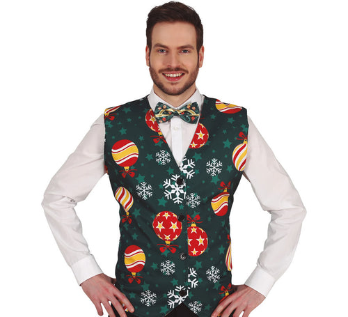 Chaleco de Bolas de Navidad Adulto